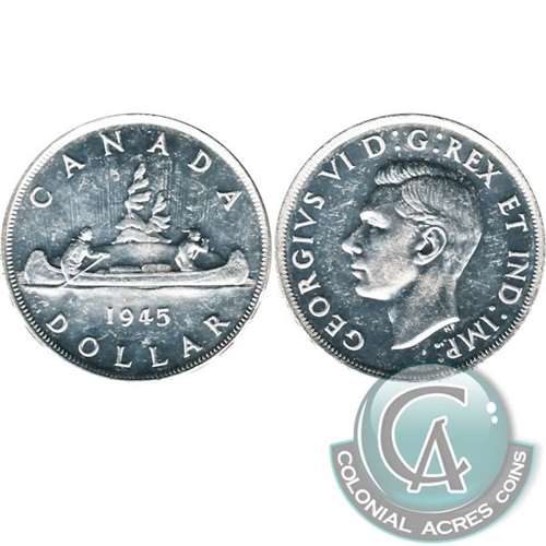 1945 5 Over 5 Canada Dollar Uncirculated (MS60) $