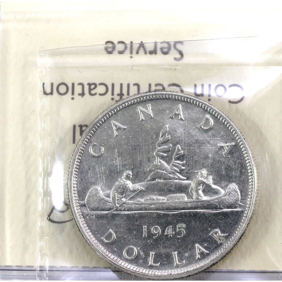 1945 Canada Dollar ICCS Certified EF45