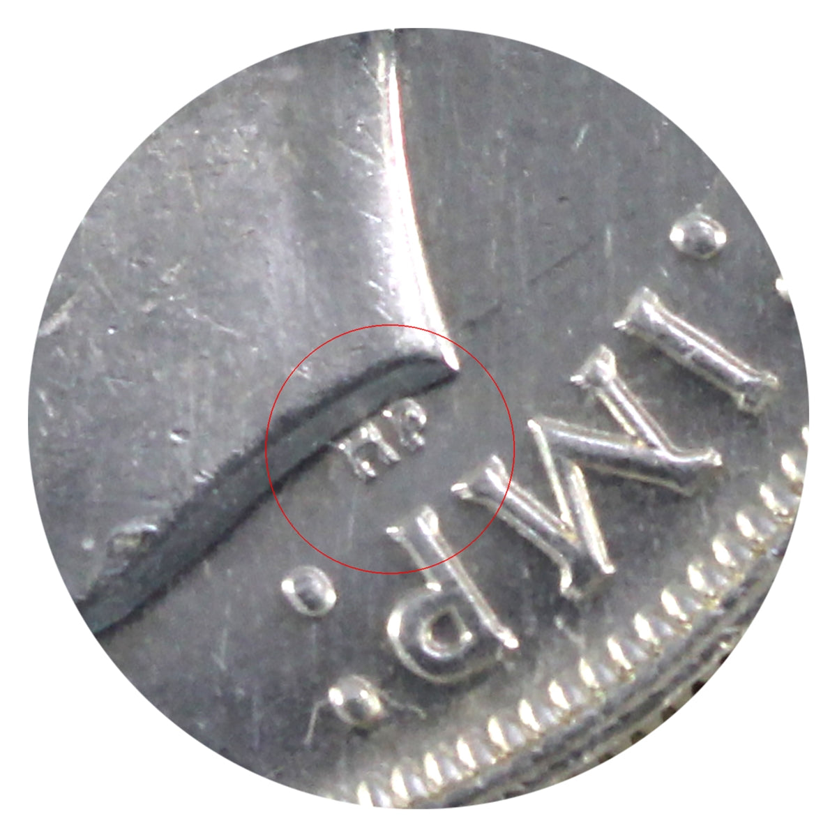 1947 Pointed 7 Quadruple Punch HP Canada Dollar ICCS Certified AU55 (XCE 527)