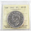1946 Canada Dollar ICCS Certified AU55