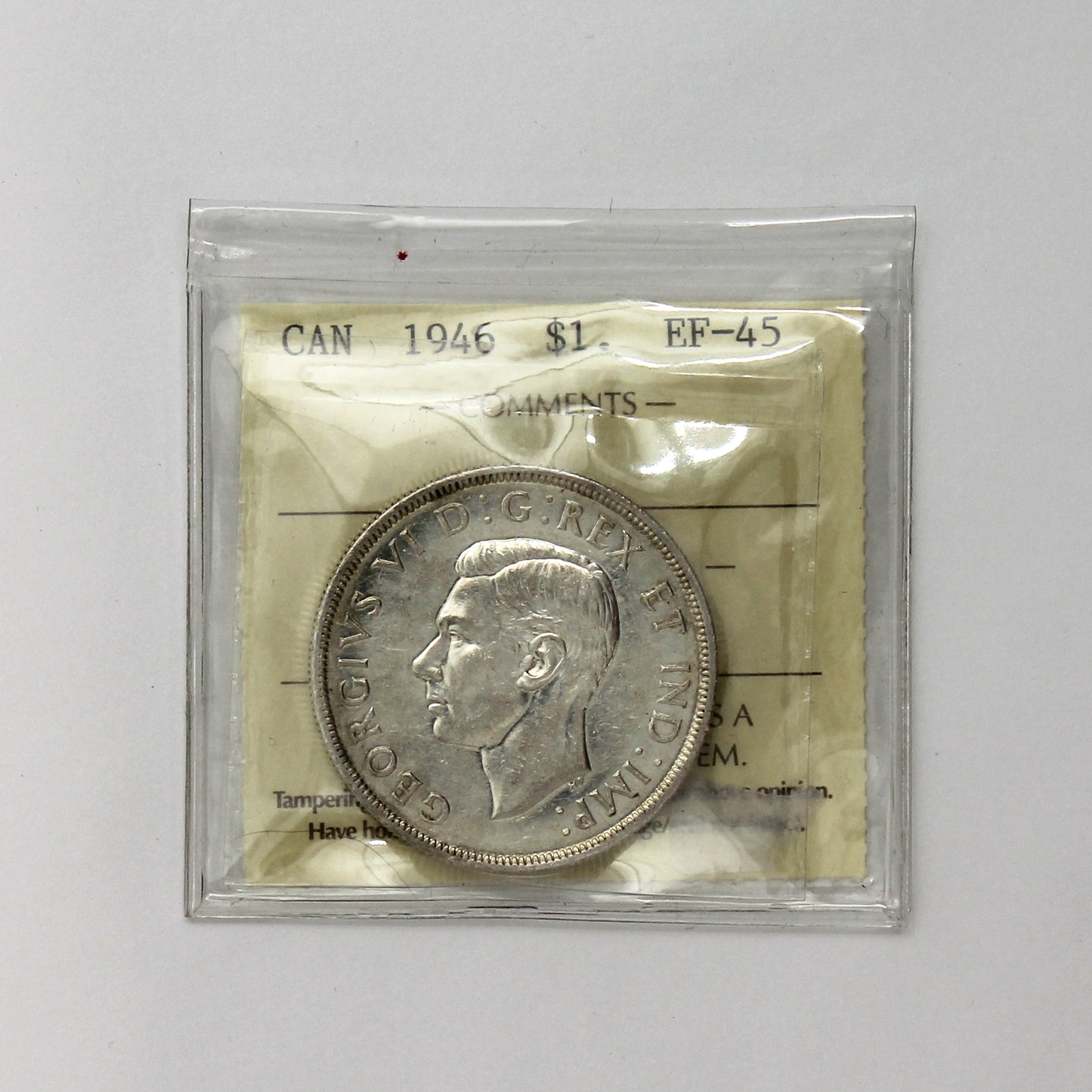 1946 Canada Dollar ICCS Certified EF45