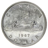 1947 Blunt 7 Canada Dollar Brilliant Uncirculated (MS63) $