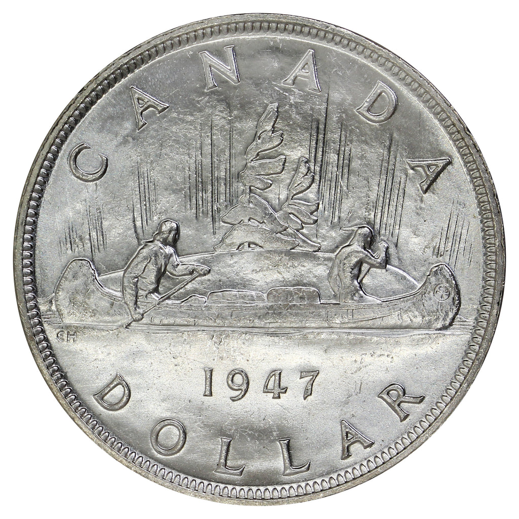 1947 Blunt 7 Canada Dollar Brilliant Uncirculated (MS63) $
