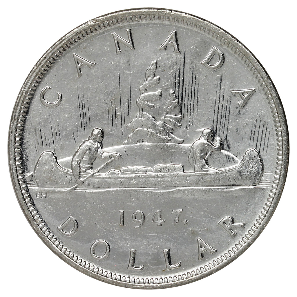 1947 Maple Leaf Canada Dollar AU-UNC (AU55) $