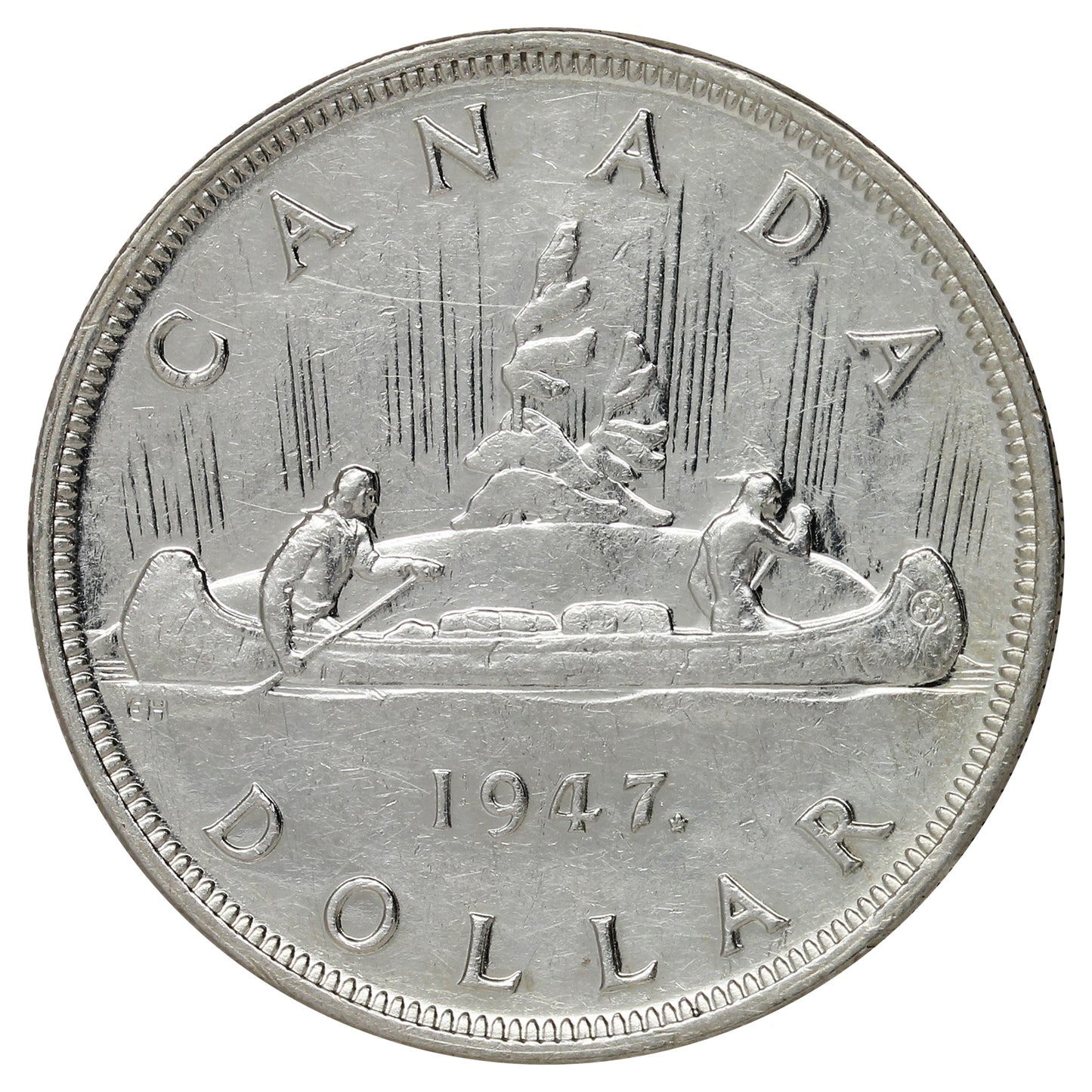 1947 Maple Leaf Canada Dollar Extra Fine (EF40) $