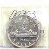 1947 Maple Leaf Canada Dollar ICCS Certified AU55