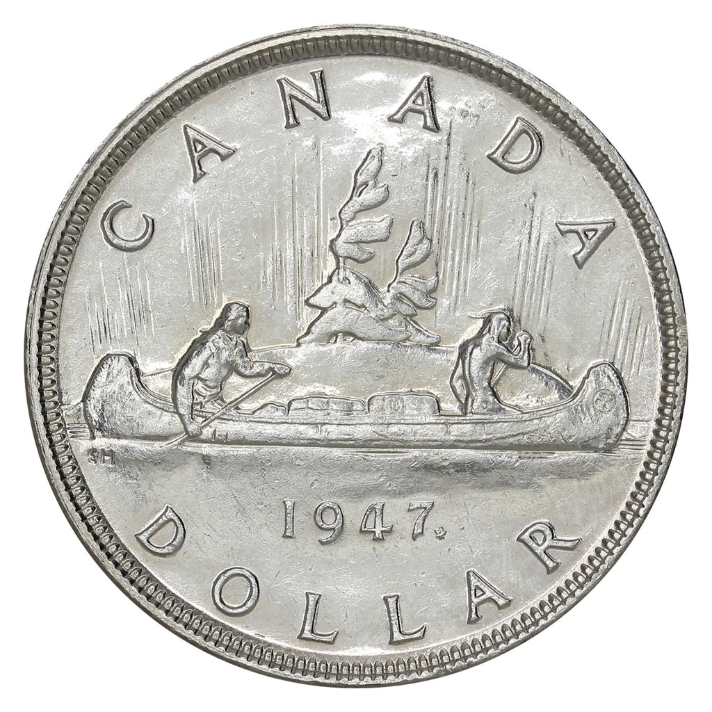 1947 Maple Leaf Canada Dollar UNC+ (MS62) $