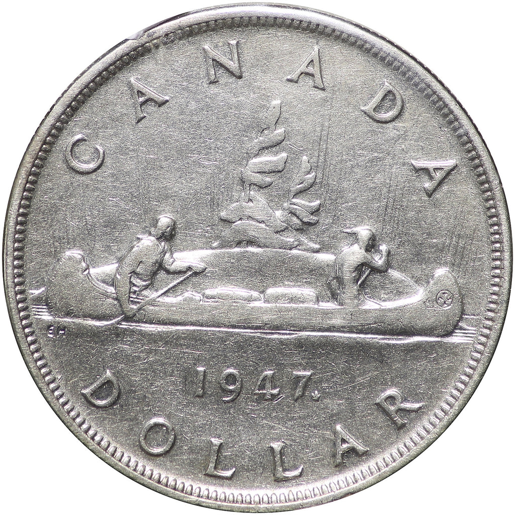 1947 Maple Leaf Canada Dollar Very Fine (VF20) $