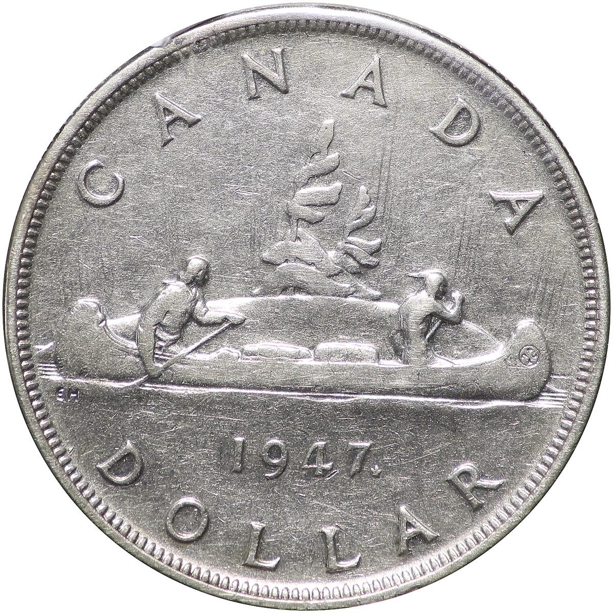 1947 Maple Leaf Canada Dollar Very Fine (VF20) $