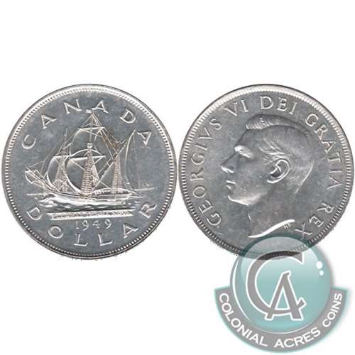 1949 Canada Dollar EF-AU (EF45)