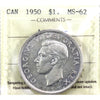 1950 Arnprior Canada Dollar ICCS Certified MS62