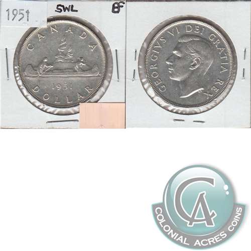 1951 SWL Canada Dollar Extra Fine (EF40)