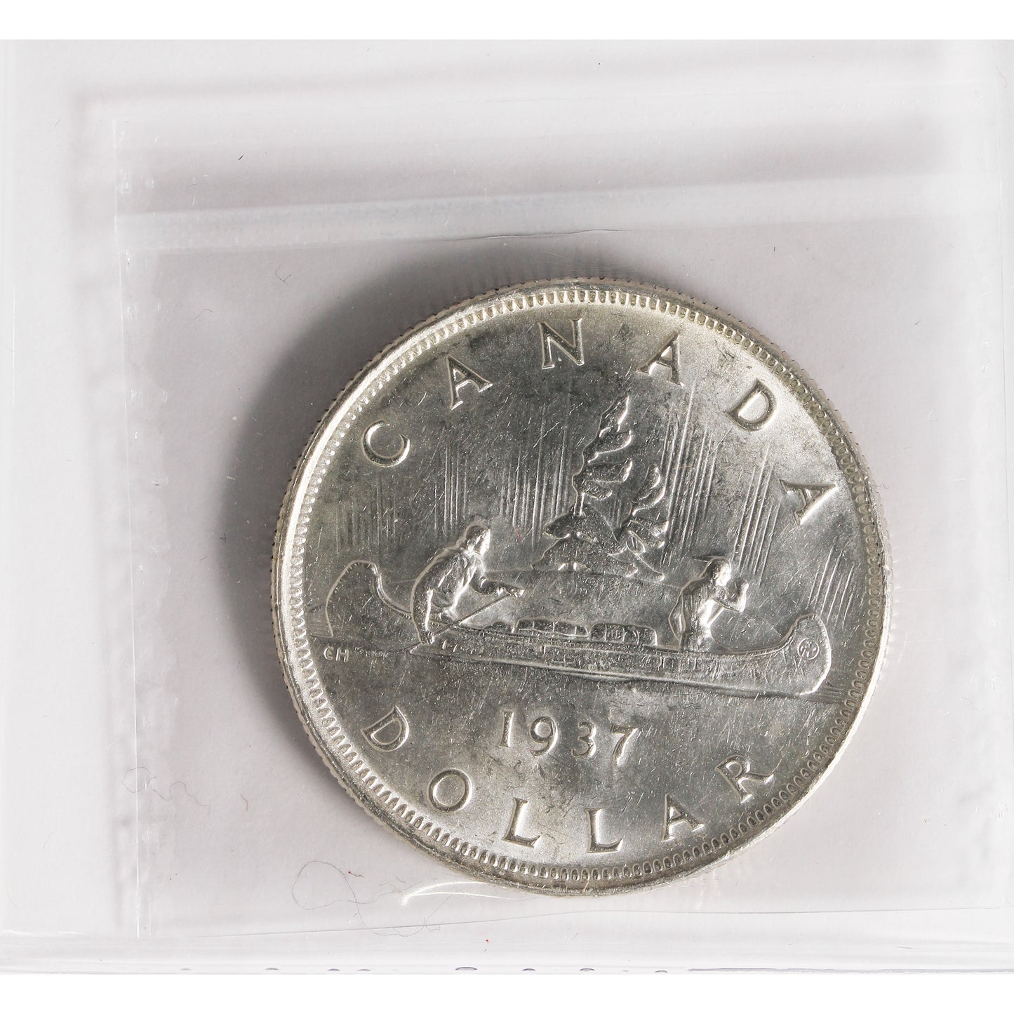 1937 Canada Dollar ICCS Certified AU58