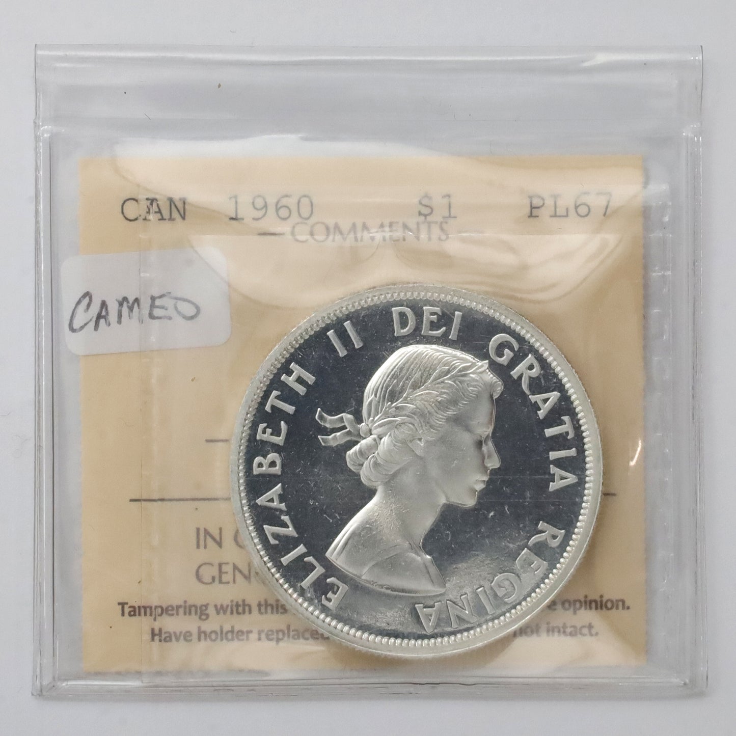 1960 Canada Dollar ICCS Certified PL67 Cameo