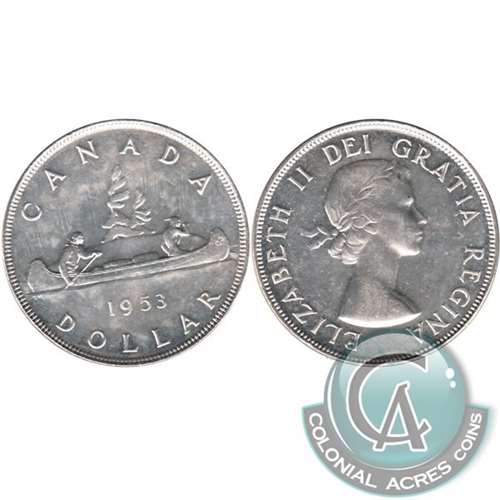 1953 NSS Canada Dollar Almost Uncirculated (AU50)