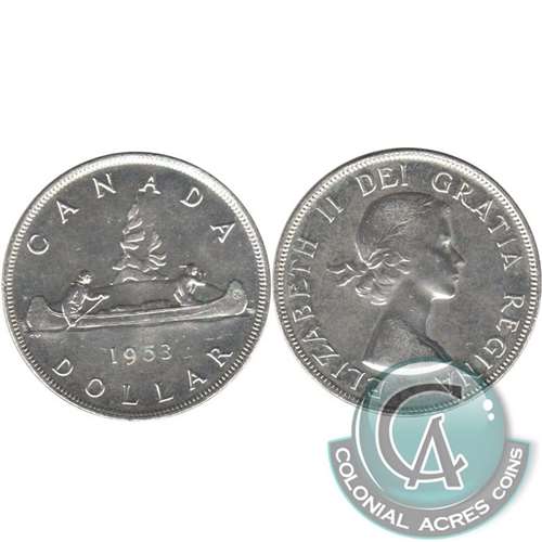 1953 NSS Canada Dollar Brilliant Uncirculated (MS63)