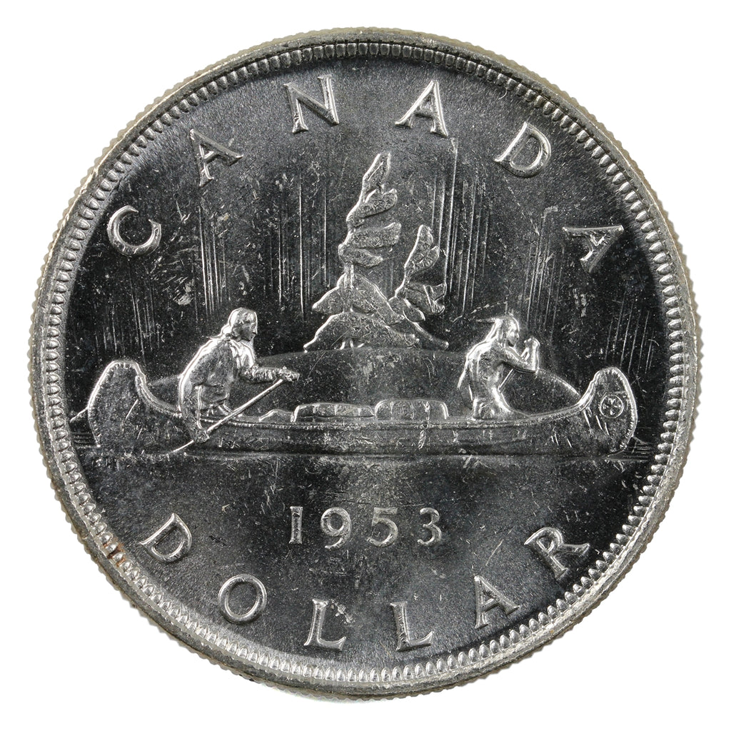 1953 NSS Canada Dollar Choice Brilliant Uncirculated (MS64)