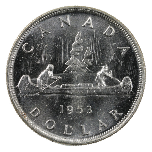 1953 NSS Canada Dollar Choice Brilliant Uncirculated (MS64)