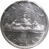 1953 NSS SWL Canada Dollar Brilliant Uncirculated (MS63)