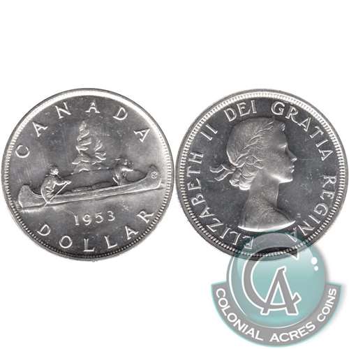 1953 SS SWL Canada Dollar Brilliant Uncirculated (MS63)