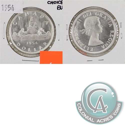 1954 Canada Dollar Choice Brilliant Uncirculated (MS64)