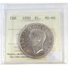 1950 Arnprior Canada Dollar ICCS Certified MS60