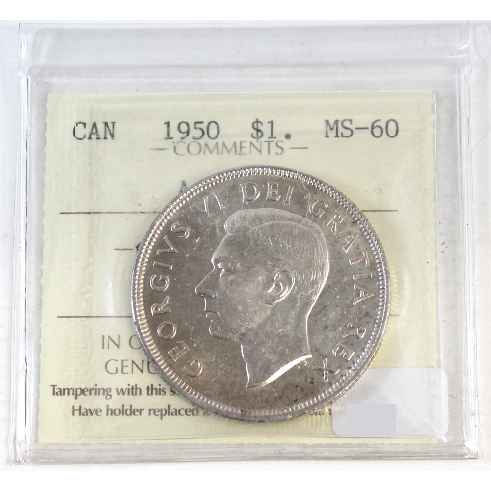1950 Arnprior Canada Dollar ICCS Certified MS60
