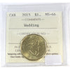 2015 Canada Wedding Loon Dollar ICCS Certified MS66