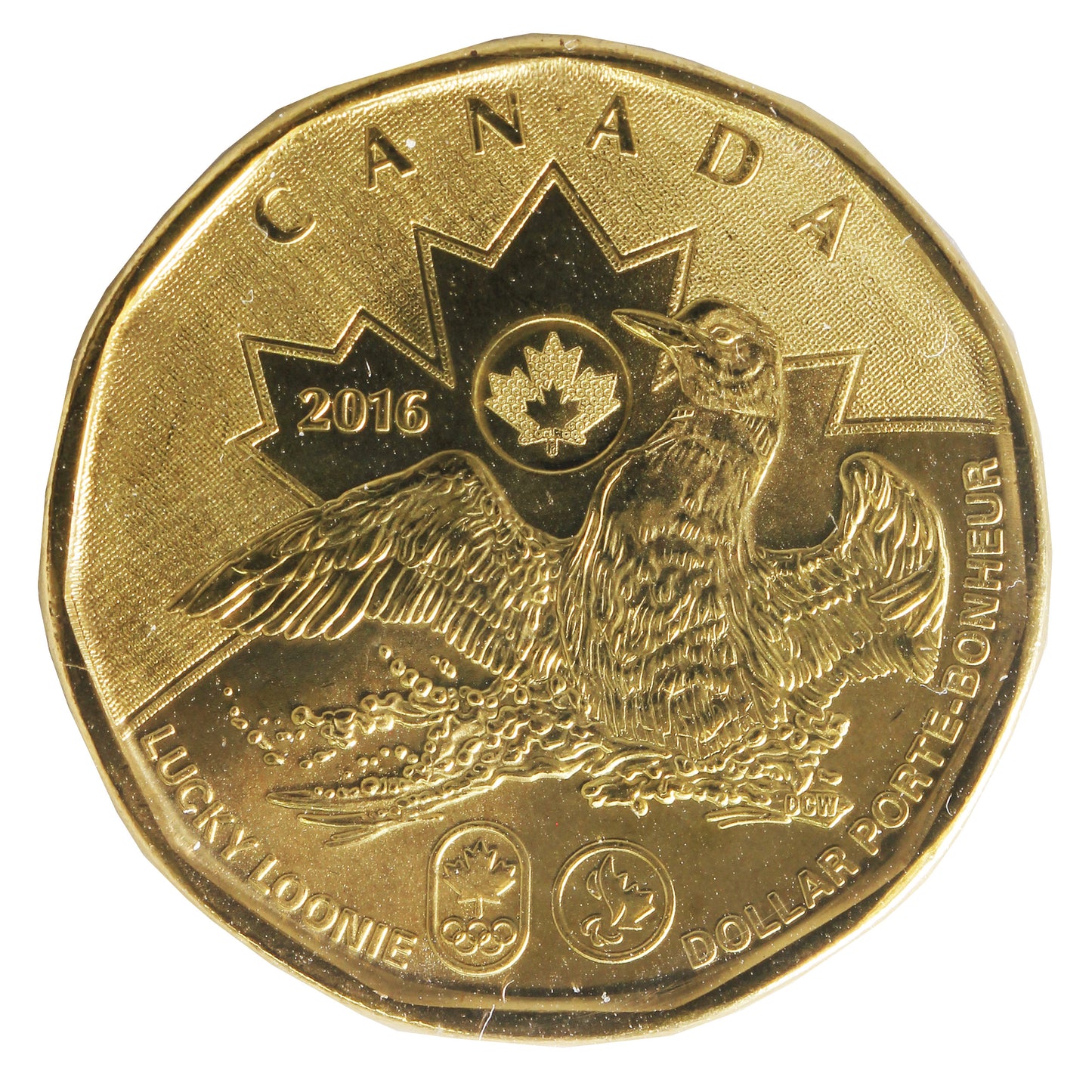 2016 Canada Olympic Loon Dollar ICCS Certified MS65