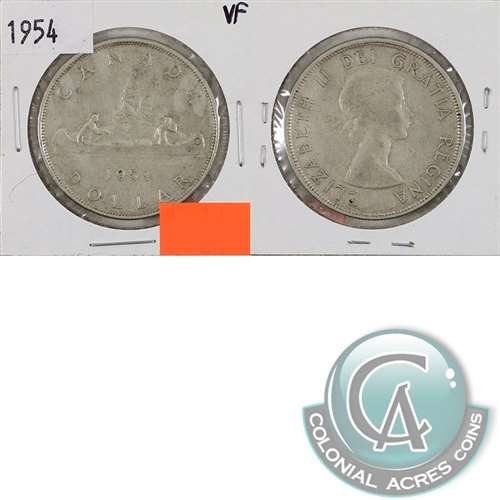 1954 Canada Dollar Very Fine (VF20)