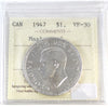 1947 Maple Leaf Canada Dollar ICCS Certified VF30