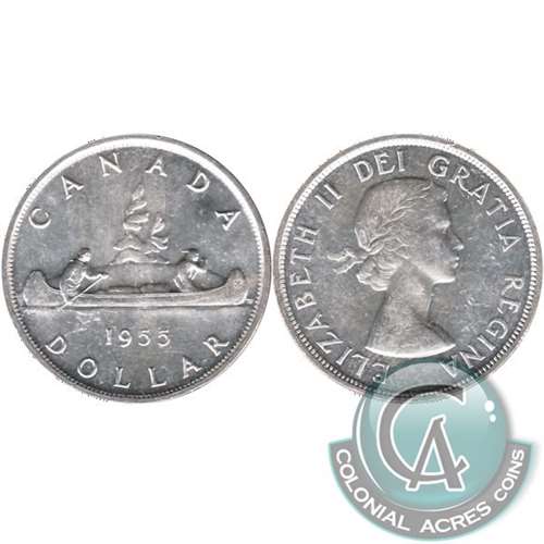 1955 Canada Dollar Almost Uncirculated (AU50)