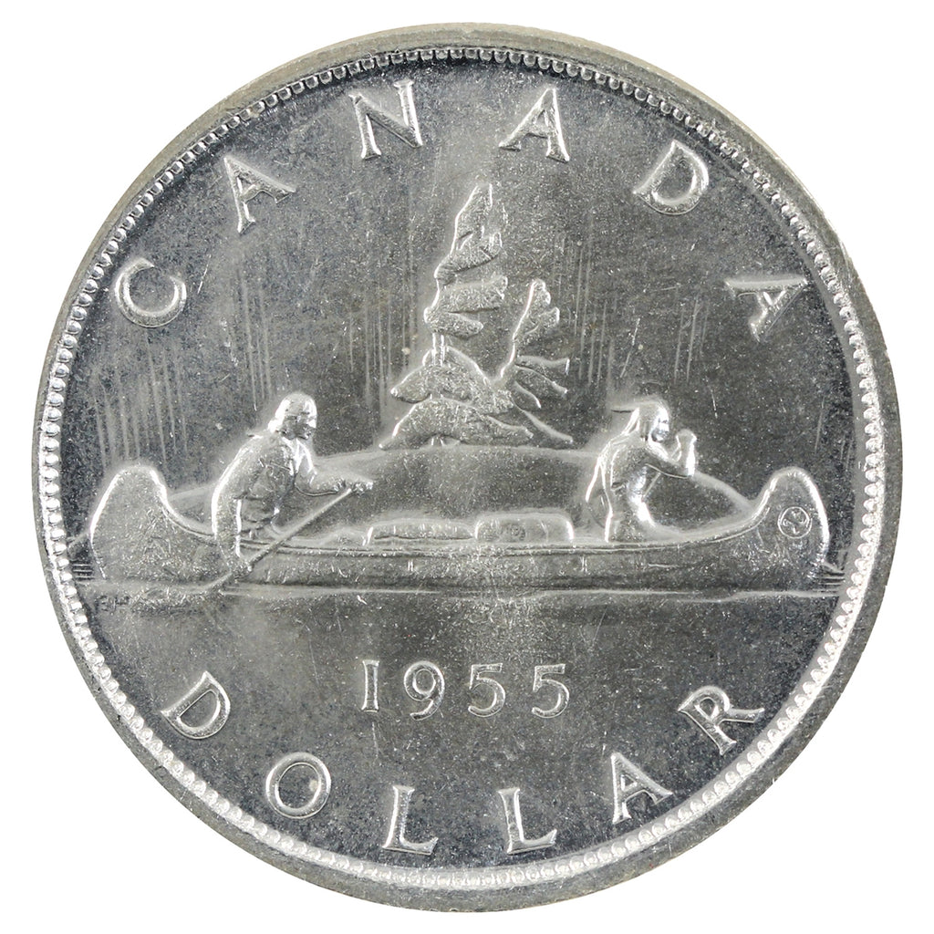 1955 Canada Dollar Choice Brilliant Uncirculated (MS64)