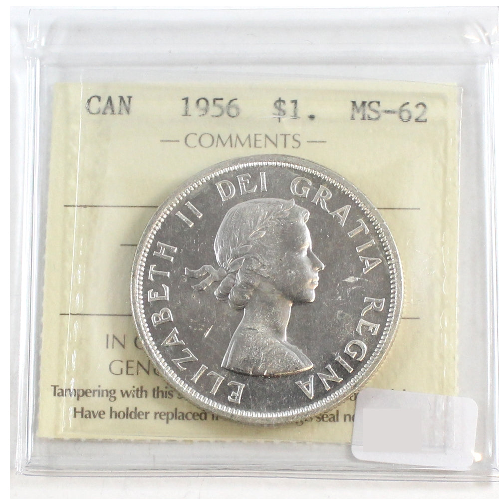 1956 Canada Dollar ICCS Certified MS62