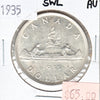 1935 SWL Canada Dollar Almost Uncirculated (AU50)
