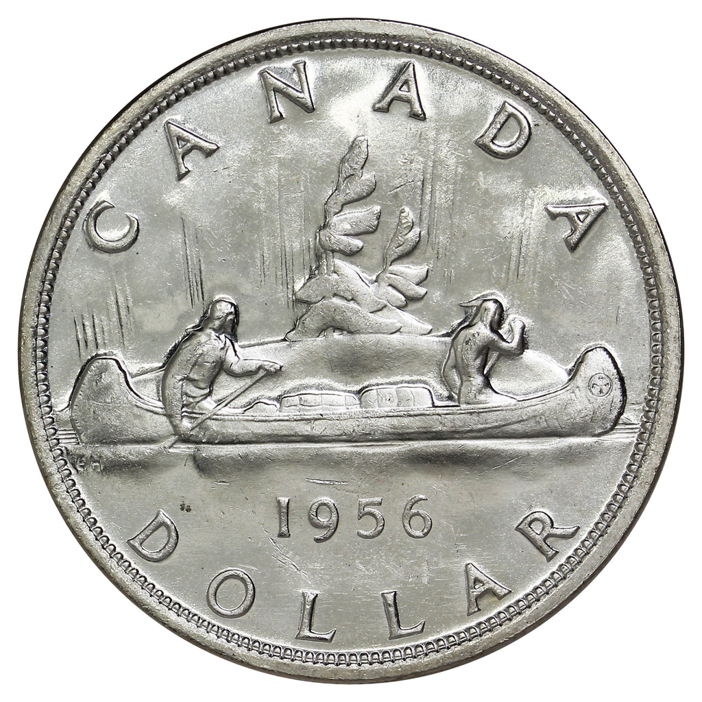 1956 Canada Dollar Brilliant Uncirculated (MS63) $