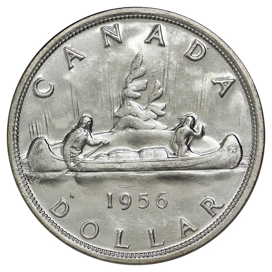 1956 Canada Dollar Brilliant Uncirculated (MS63) $