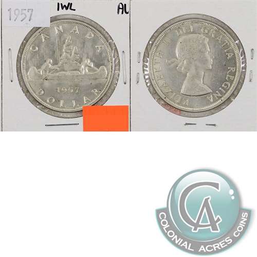 1957 1 WL Canada Dollar Almost Uncirculated (AU50)