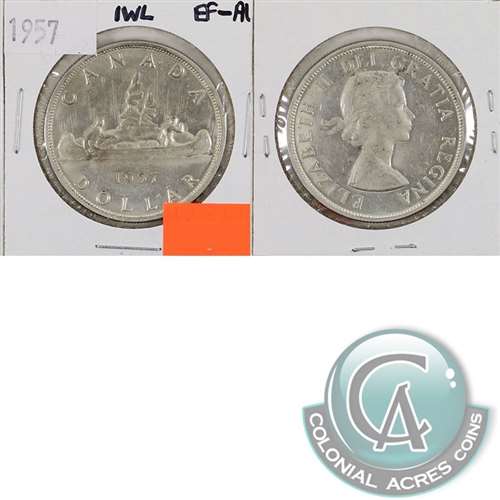 1957 1 WL Canada Dollar EF-AU (EF45)