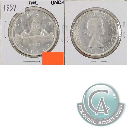 1957 1 WL Canada Dollar UNC+ (MS62)