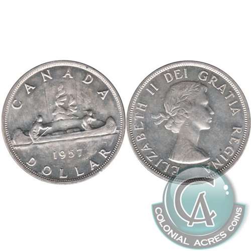 1957 Canada Dollar Almost Uncirculated (AU50)