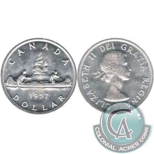 1957 Canada Dollar Brilliant Uncirculated (MS63)