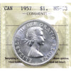 1957 Canada Dollar ICCS Certified MS63