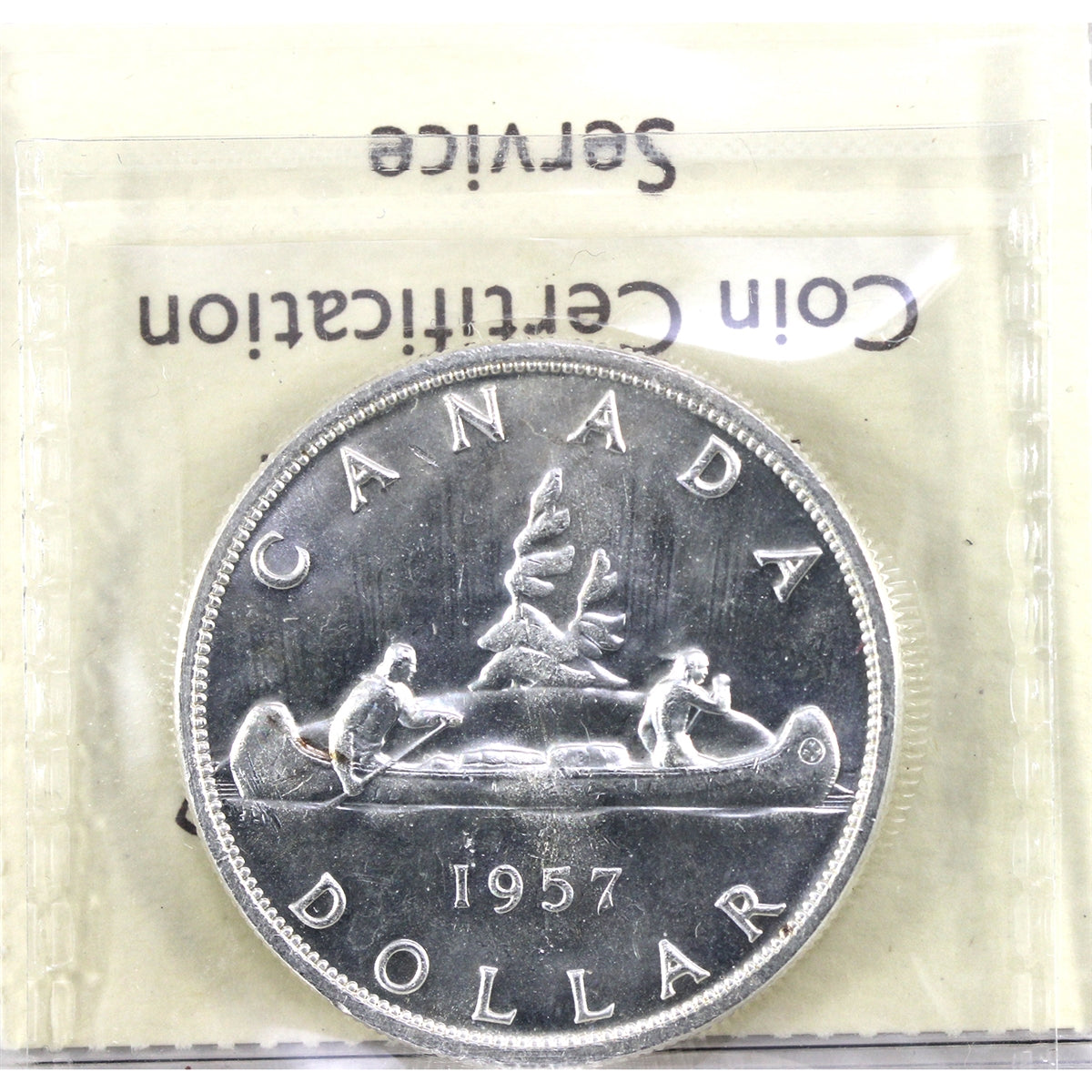 1957 Canada Dollar ICCS Certified MS63