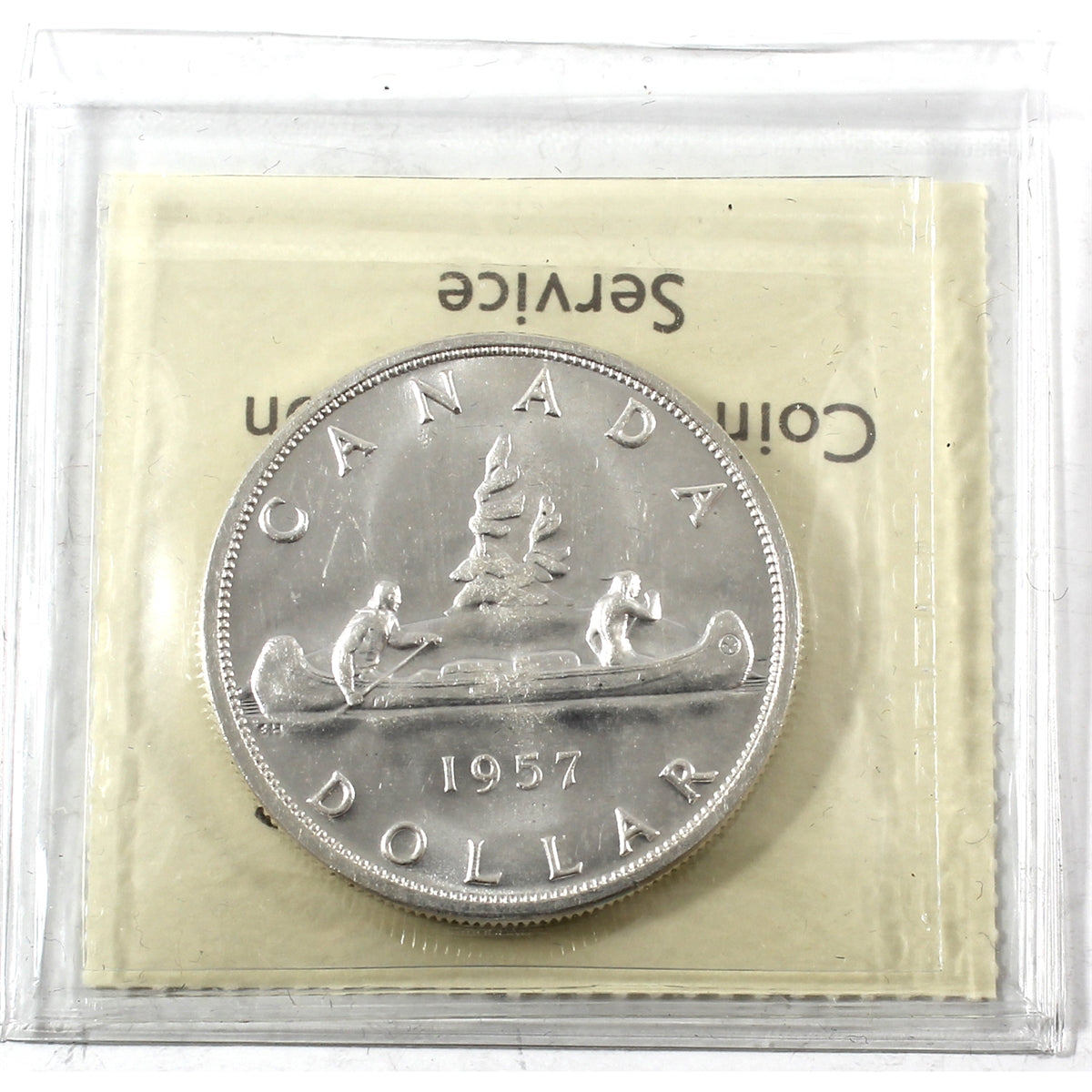 1957 Canada Dollar ICCS Certified MS64
