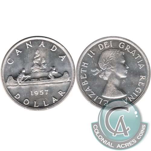 1957 Canada Dollar UNC+ (MS62)