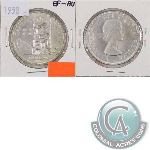 1958 Canada Dollar EF-AU (EF45)