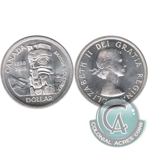 1958 Canada Dollar UNC+ (MS62)