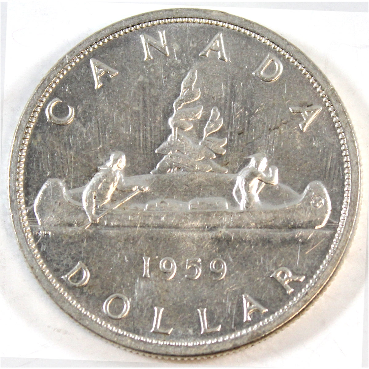 1959 Canada Dollar EF-AU (EF45)