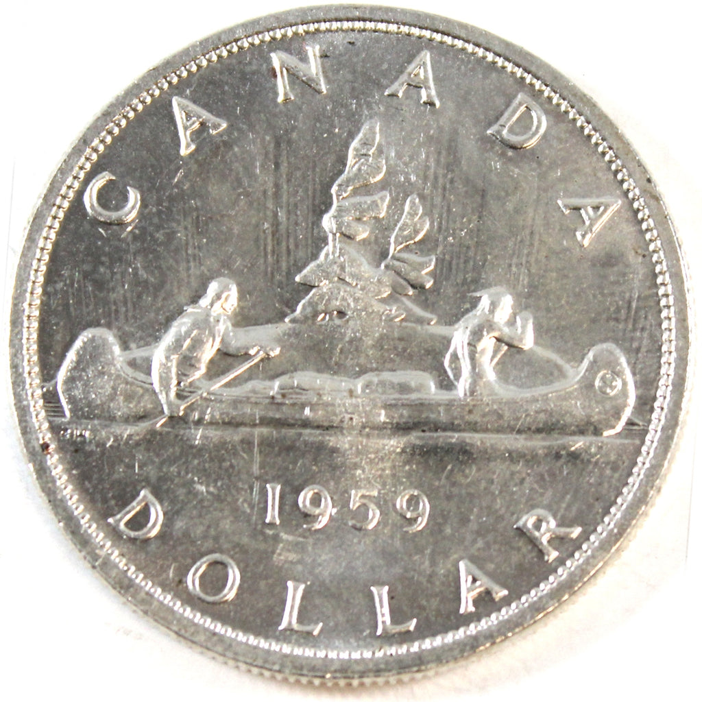 1959 Canada Dollar Uncirculated (MS60)